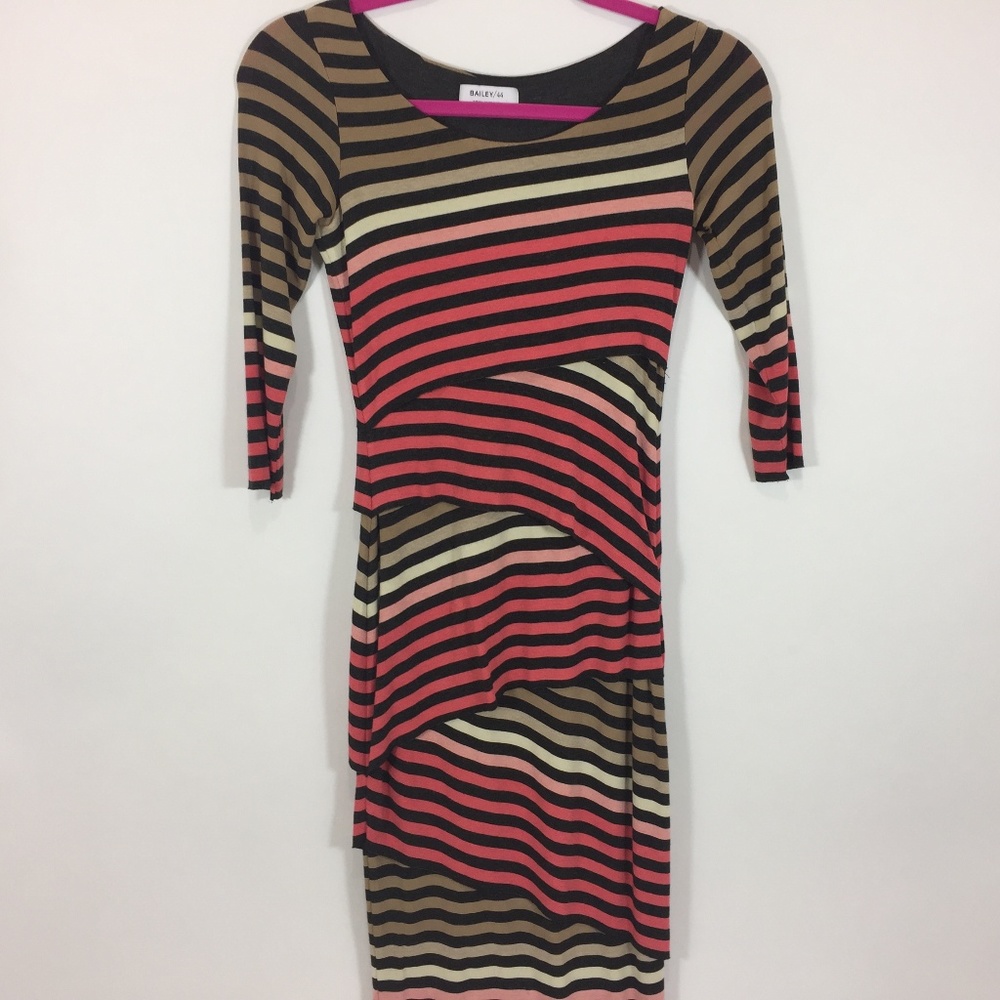 Bailey 44 Striped Knit Column Dress
